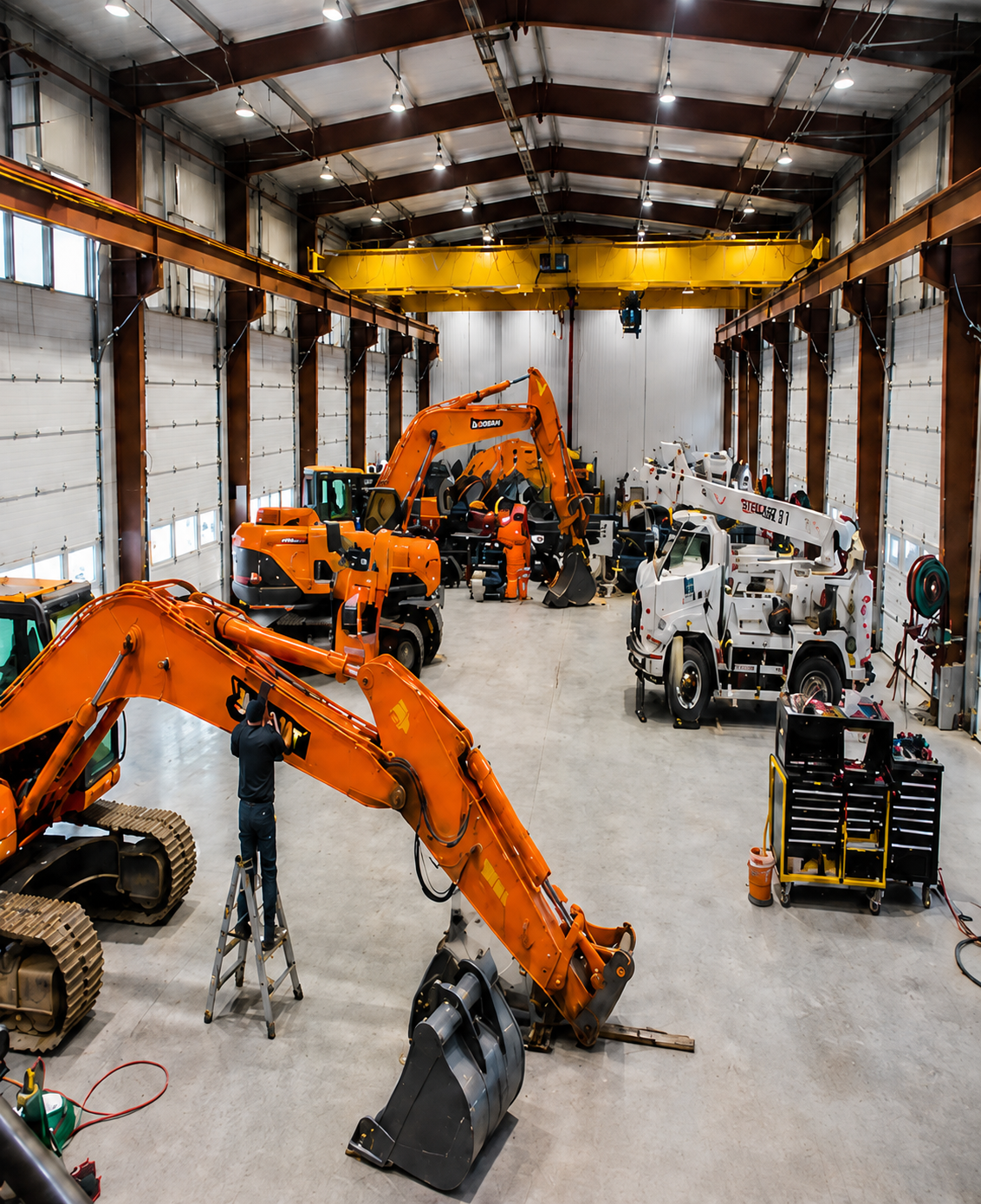 Industrial mechanical workshop